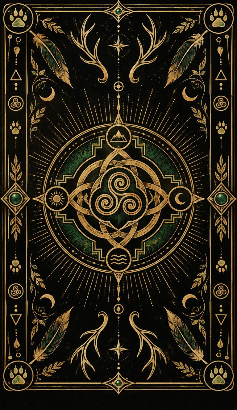The sacred back of the Kami Kan cards